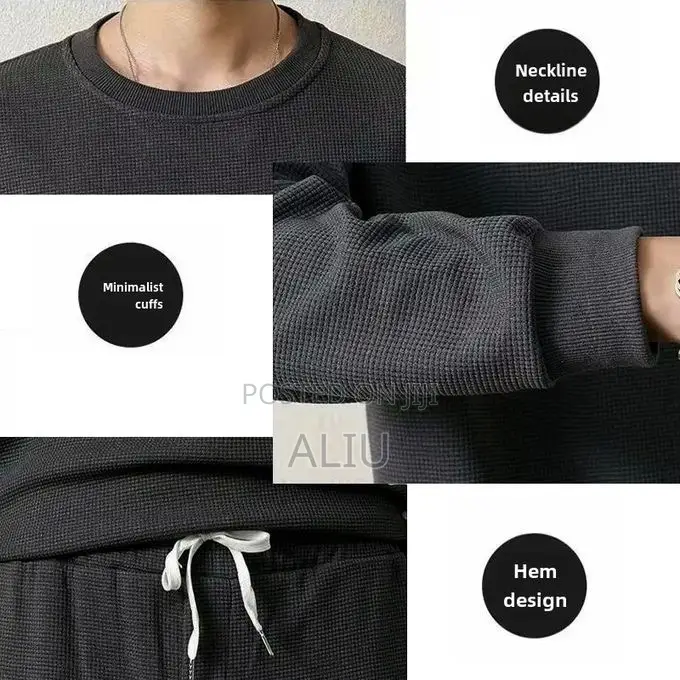 Men’s Cotton Sweatshirt Jogger Set