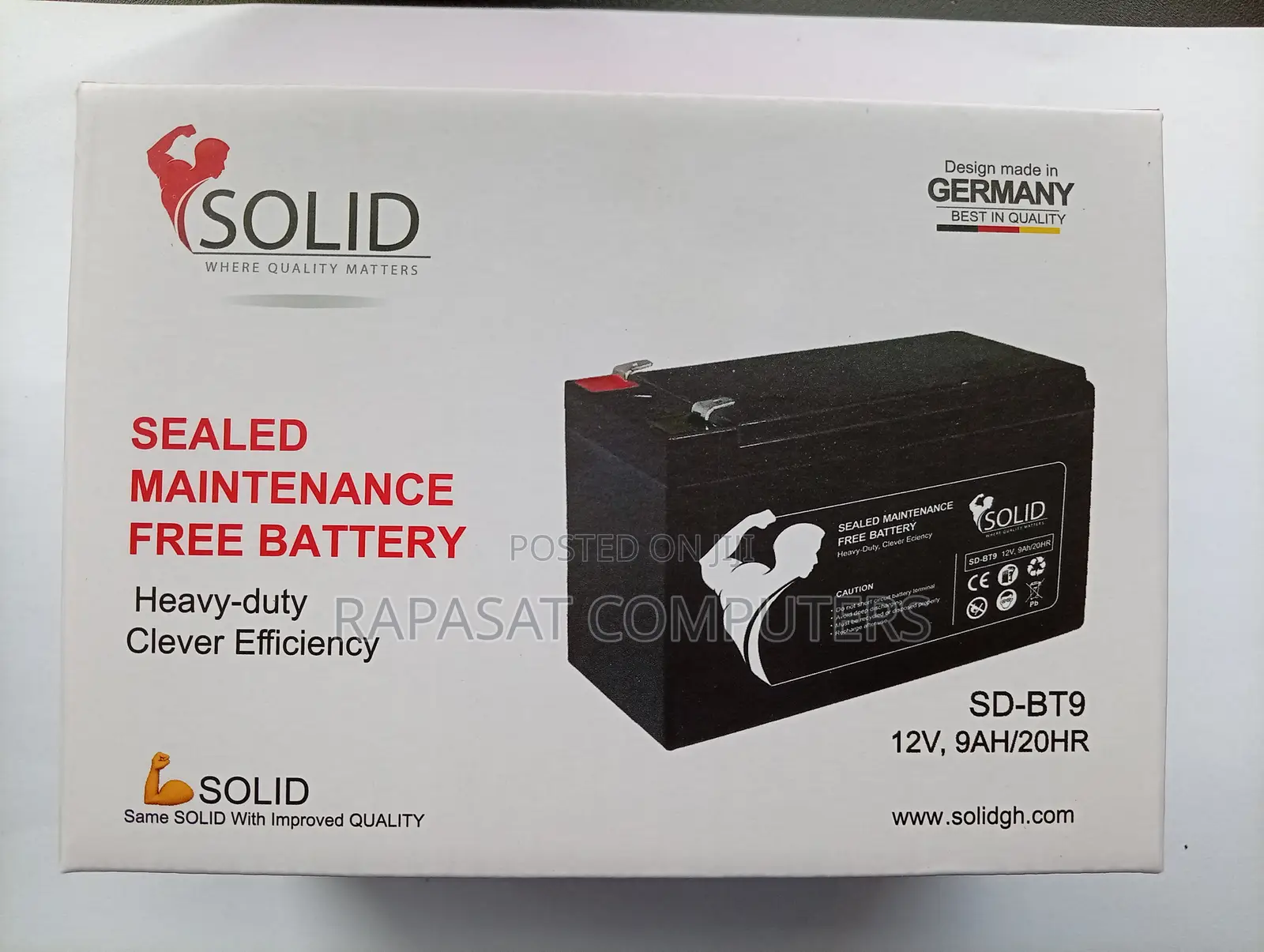 All New Solid Ups Battery 12v*9ah