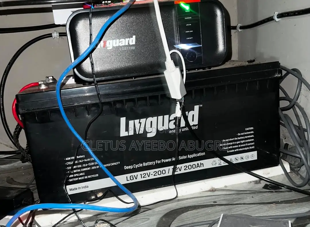 Livguard 1KVA Inverter + 200Ah Battery Power Backup