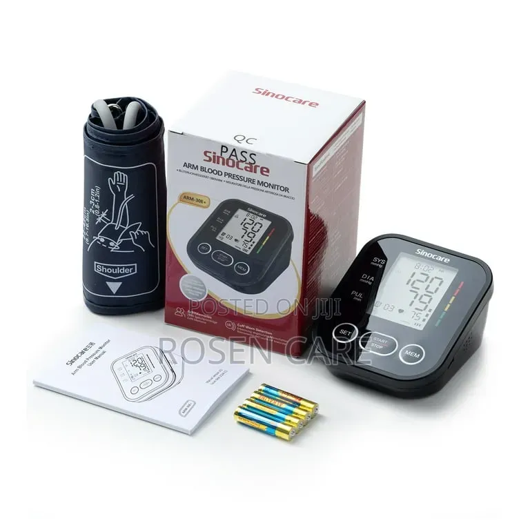 Sinocare Portable Blood Pressure Monitor Sphygmomanometer BP Machine