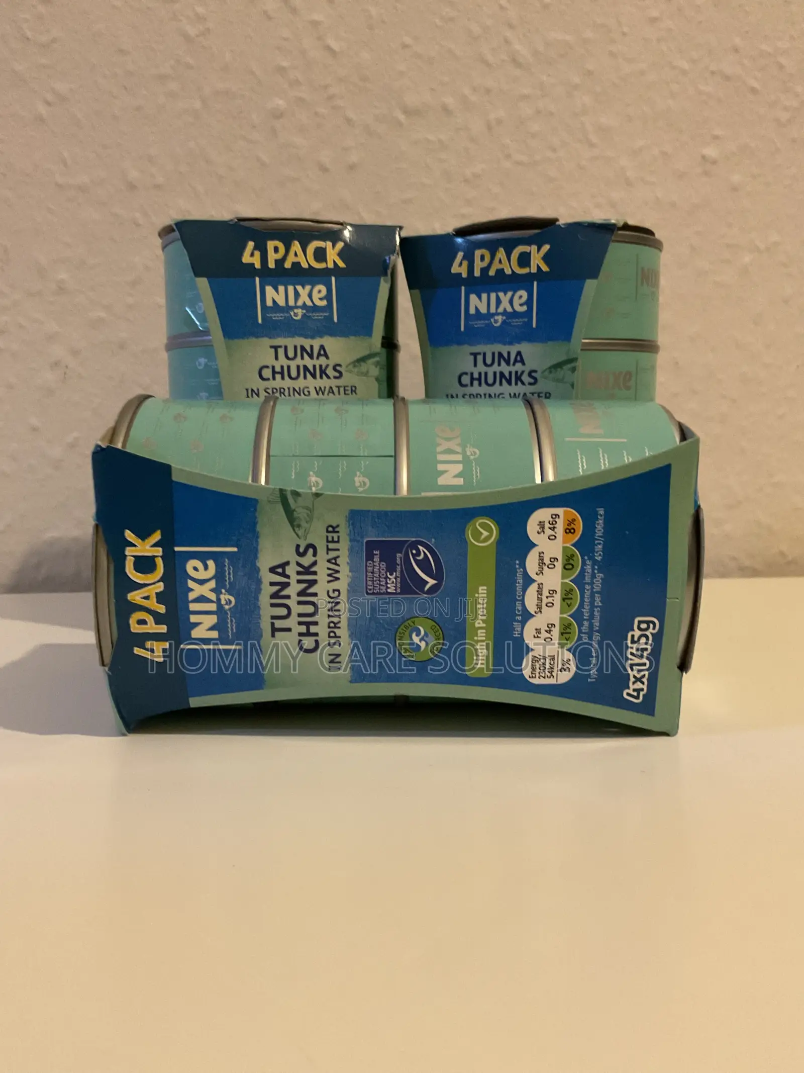 Nixe Tuna Chunks in Spring Water 4 X 145g