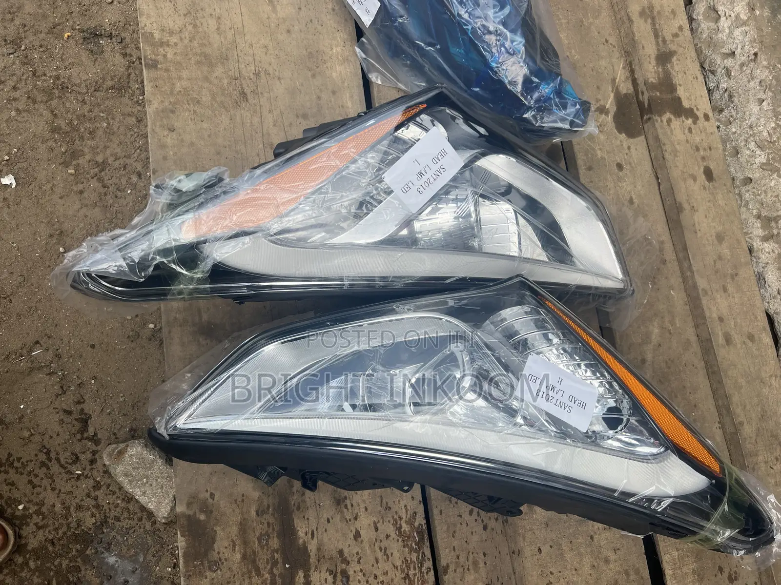 Hyundai Sant Fe 2013 2014 2015 Headlights