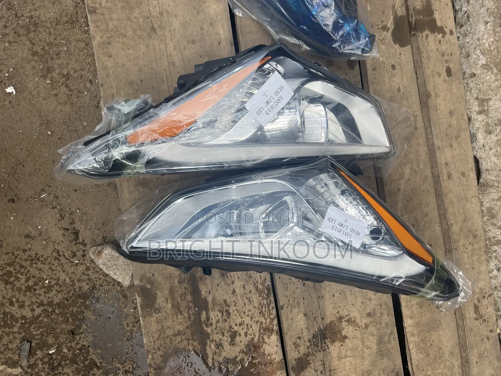 Hyundai Sant Fe 2013 2014 2015 Headlights