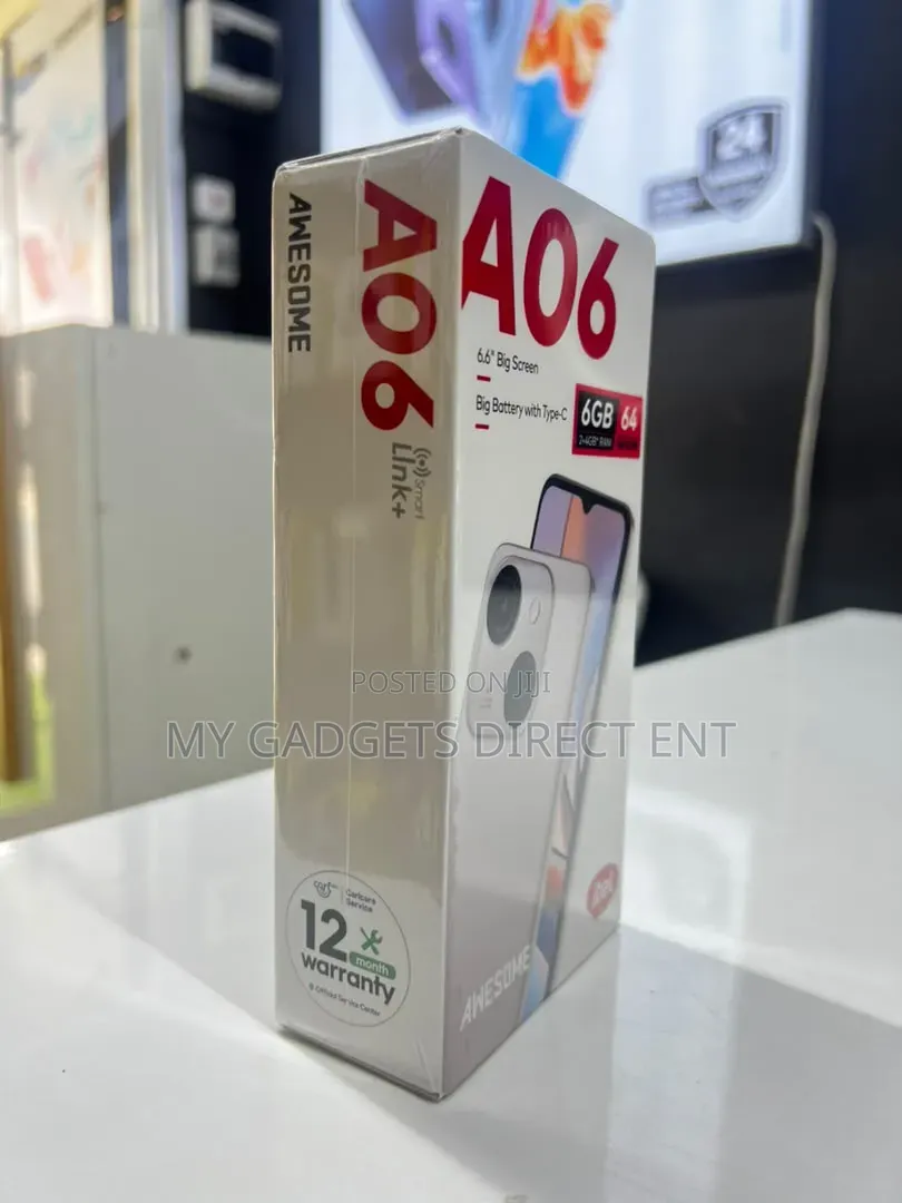New Itel A06 64 GB Black