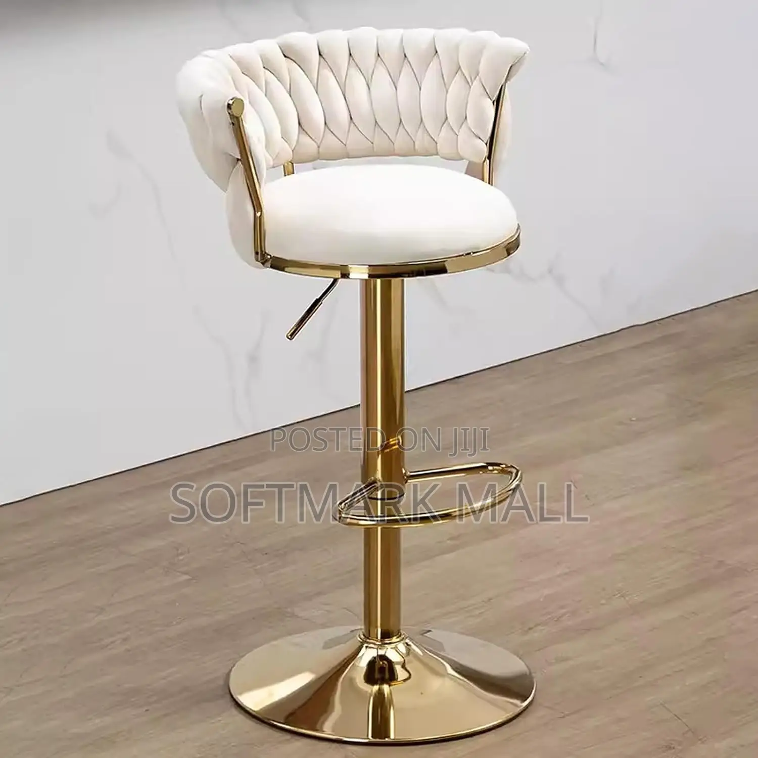 Luxury Bar Chair(cream/Gold)