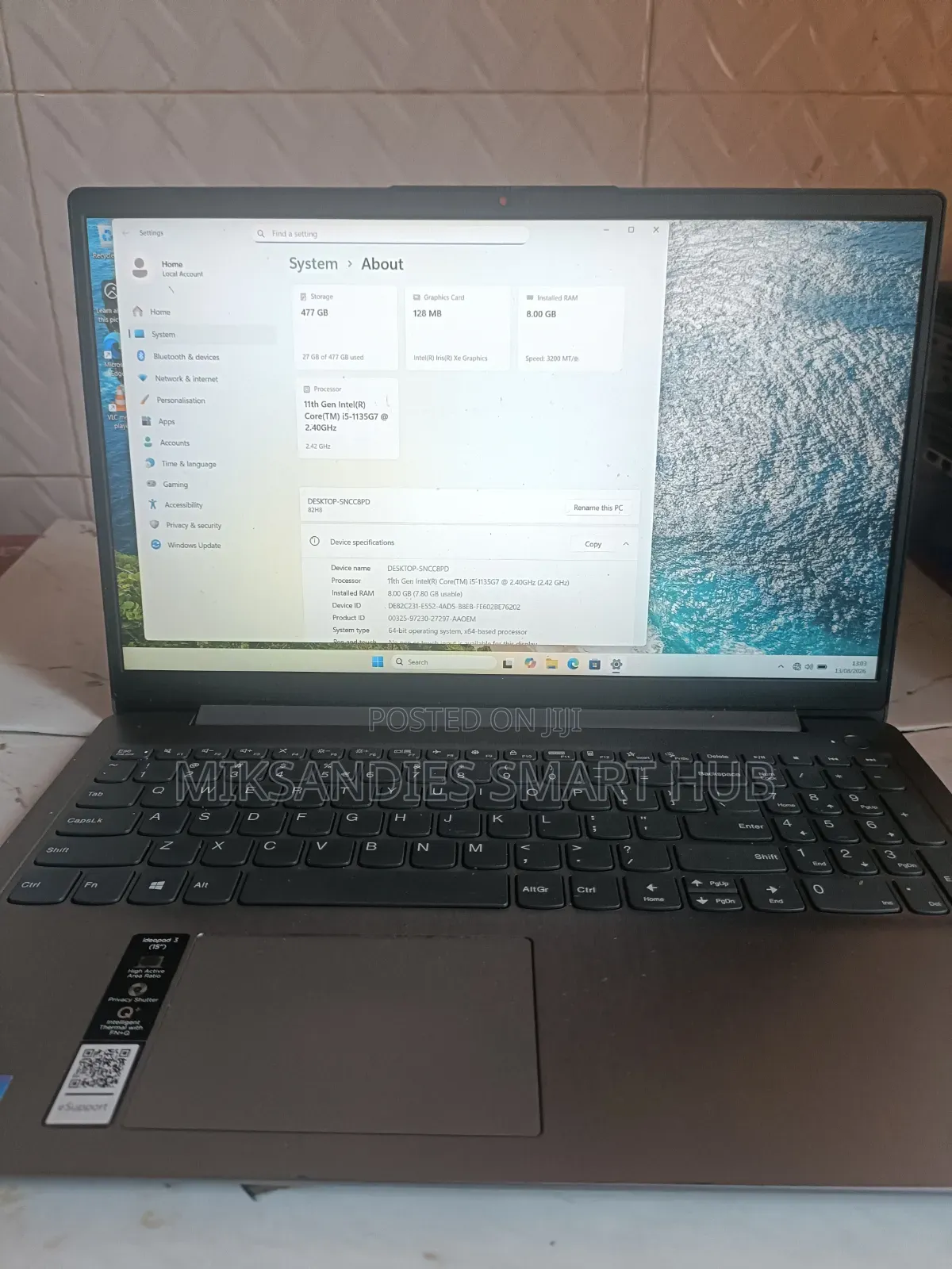 Laptop Lenovo Ideapad 3-14IIL05 8GB Intel Core i5 SSD 256GB