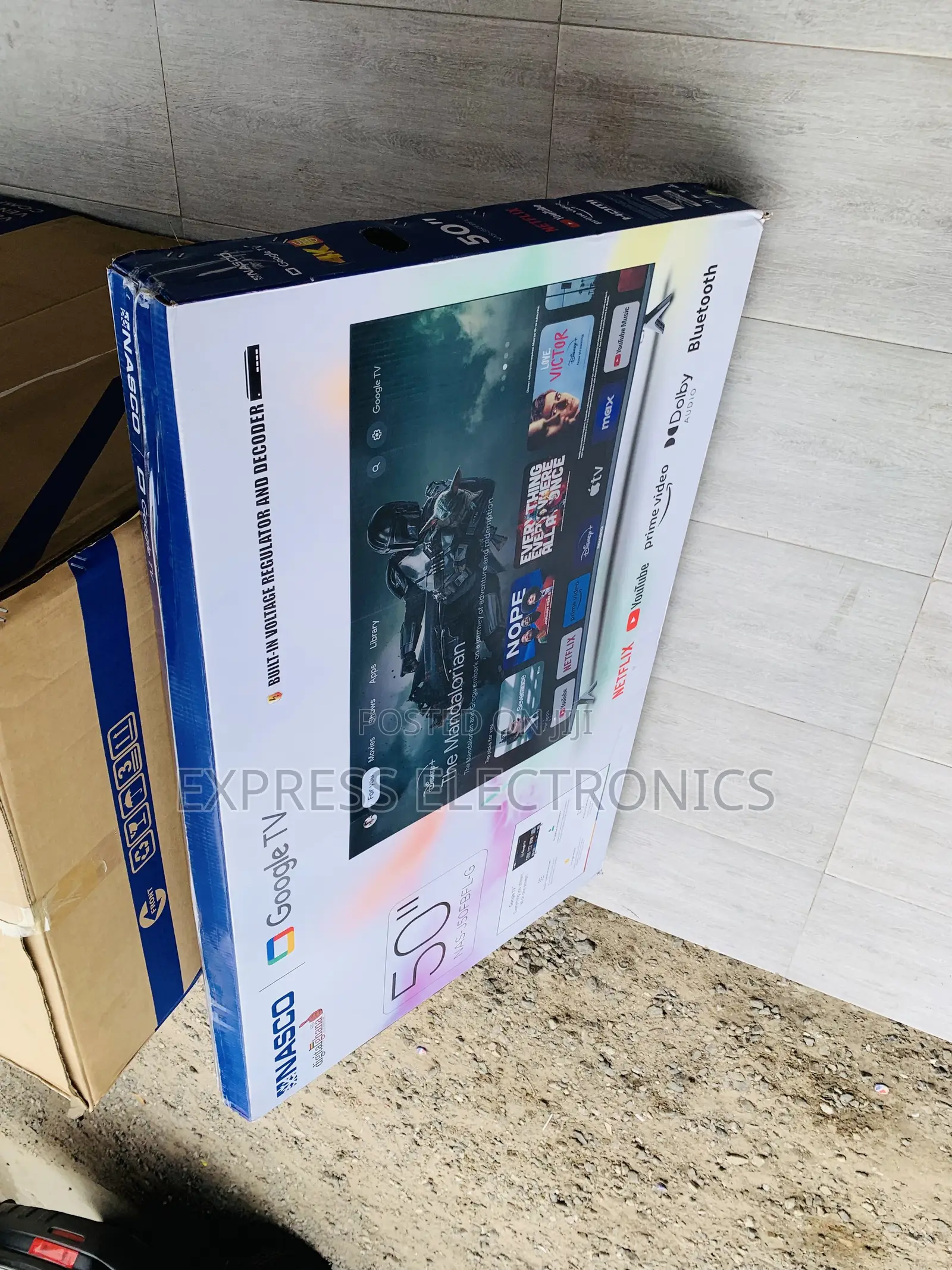 Ultra Modern Sleek Nasco 50 UHD Digital Satellite Smart NAS-J50FUS