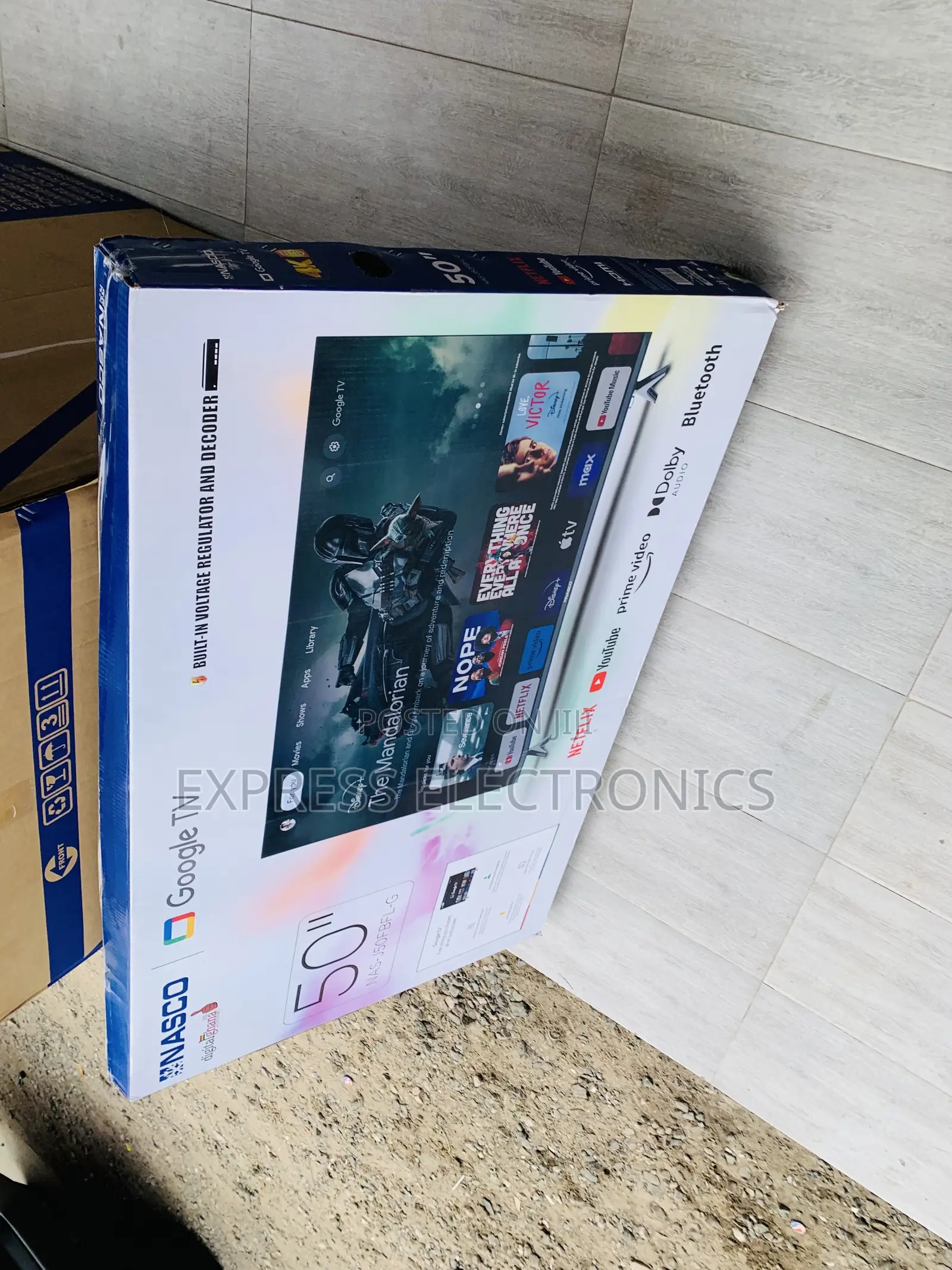 Quality Display Nasco 50 UHD Digital Satellite Smart TV NAS-J50FUS