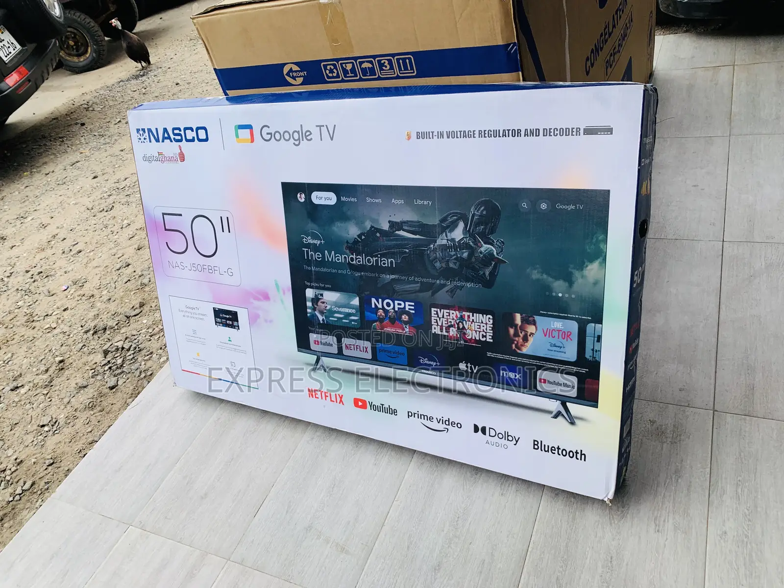 Hot  Deals on Nasco 50 UHD Digital Satellite Smart TV NAS-J50FUS