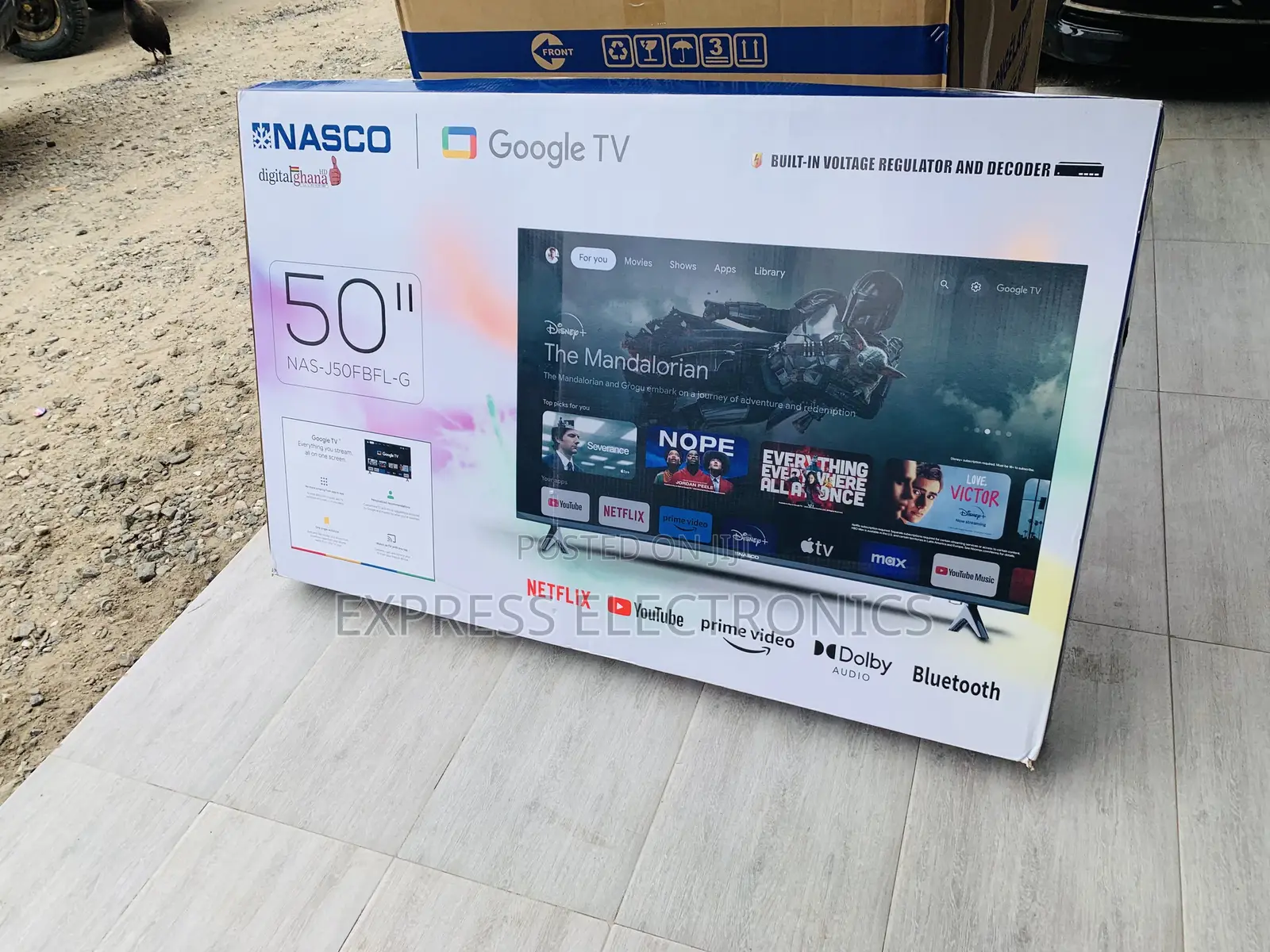 Limited Stock Nasco 50 UHD Digital Satellite Smart TV NAS-J50FUS