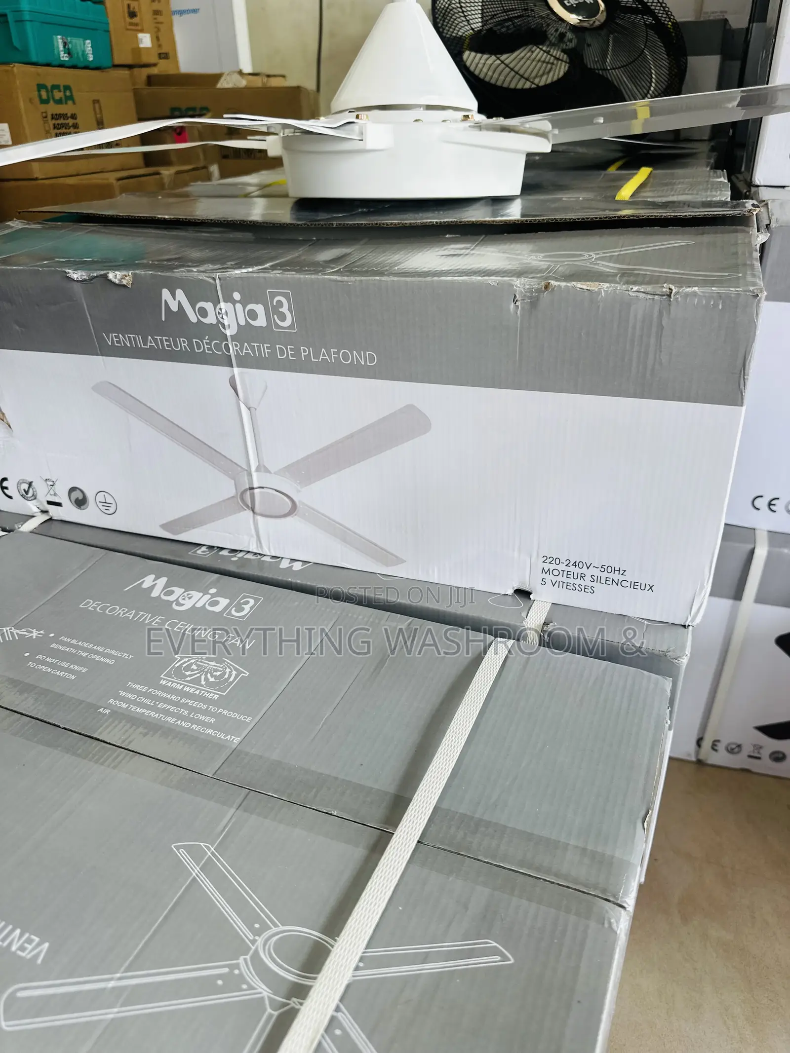 Magia Decorative Ceiling Fan – 4-Blade Silent Motor Model