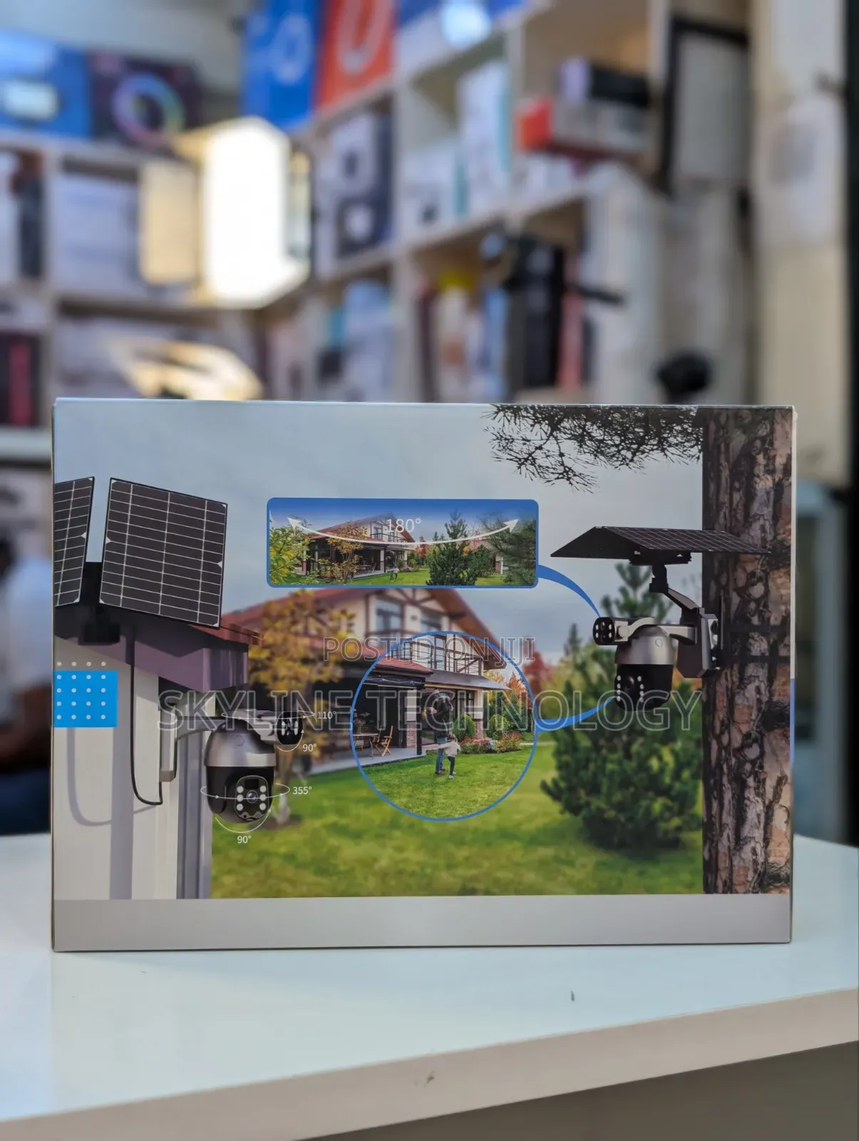 New Ubox 4G Dual Lens Dual Solar Panel CCTV Camera