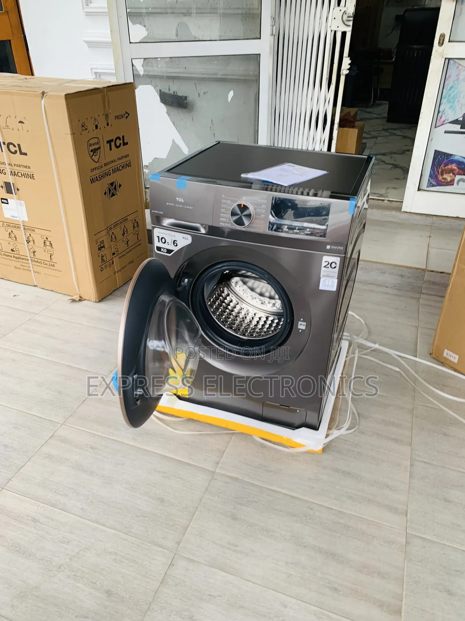 Hot  Deals TCL P211flg” Front-Load-Washing-Machine-10.5Kg-P211flg