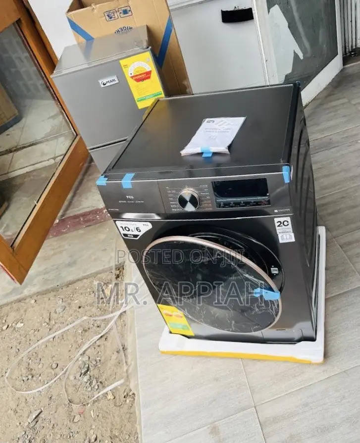 Lovely Efficient TCL 10.5kg Front Load Washing Machine(Gray) 