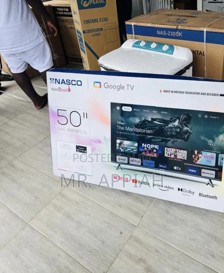 Extremely Affordable Nasco 50” Uhd Smart Satellite Android TV 