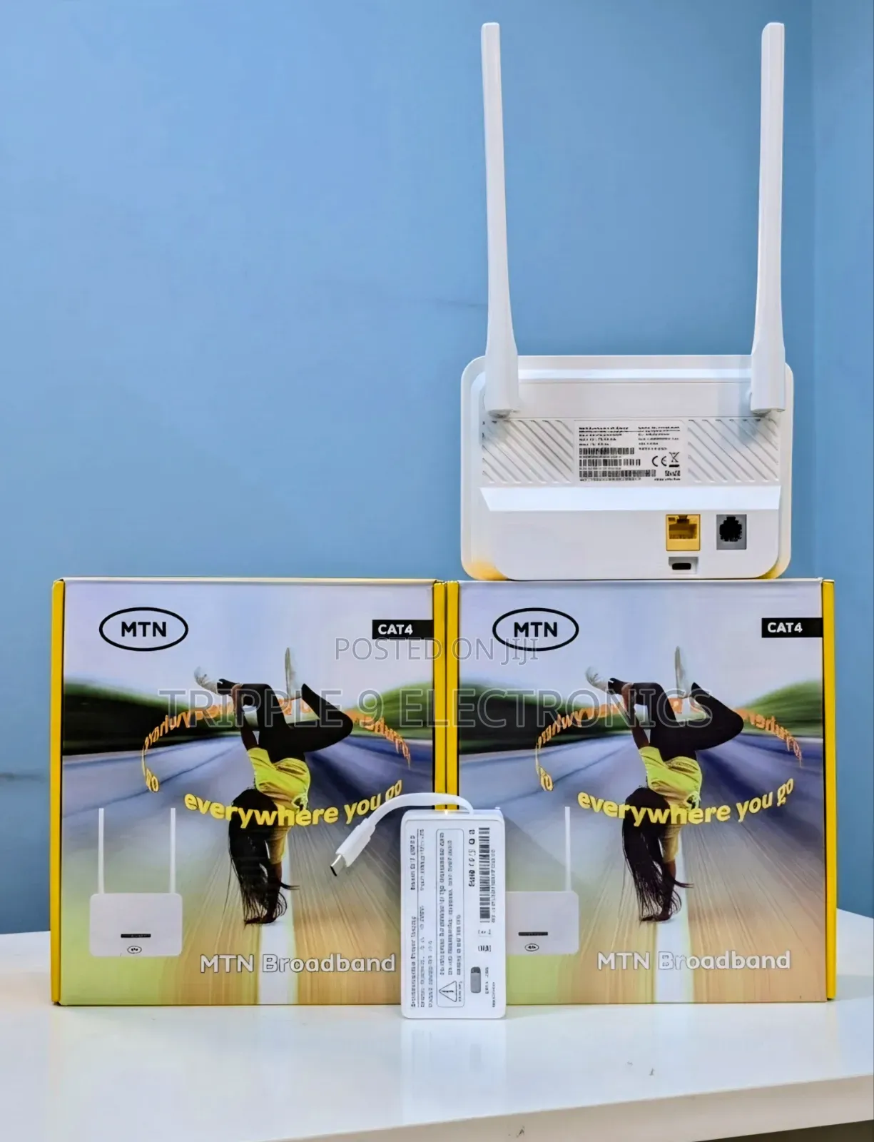 All Networks MTN Cat 4 Portable Router With Power Bank.