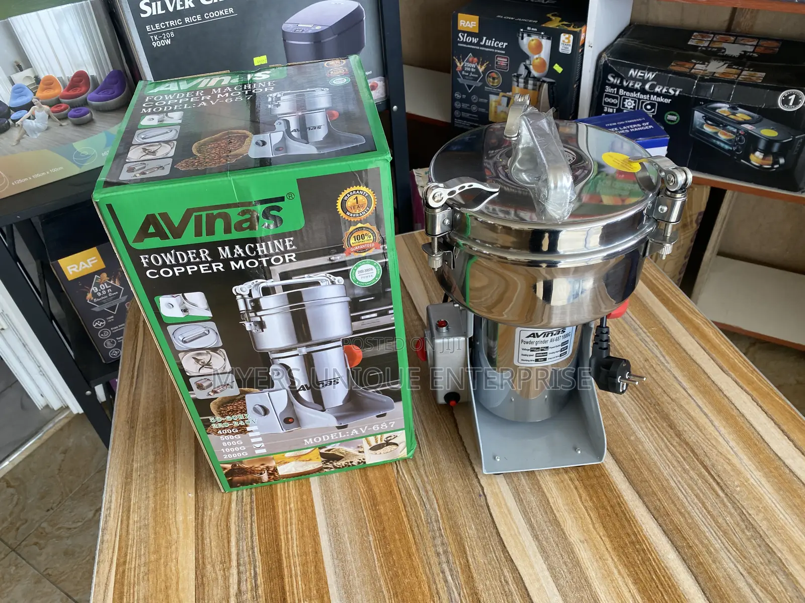 Electric Powder Grinder Machine - Copper Motor
