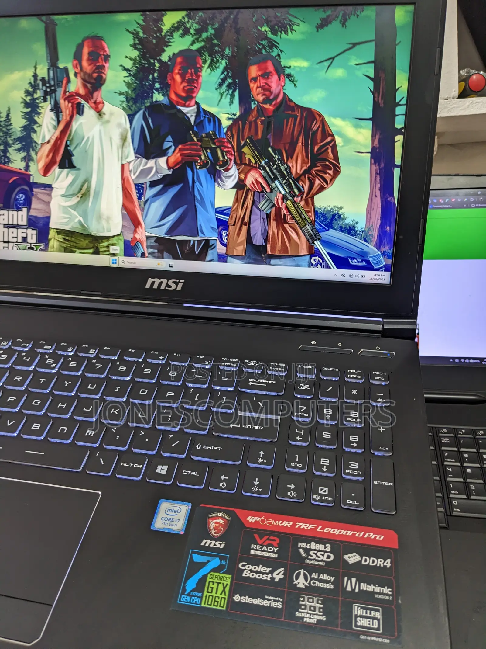Laptop MSI GP62M 7REX 16GB Intel Core i7 SSD 256GB