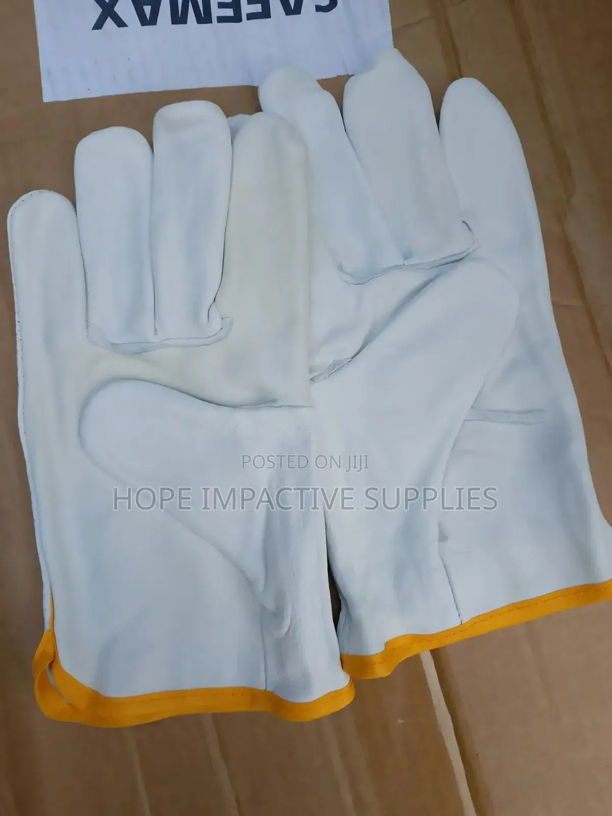 Heavy Duty Leather Gloves / Rigger Gloves (Pure Leather)