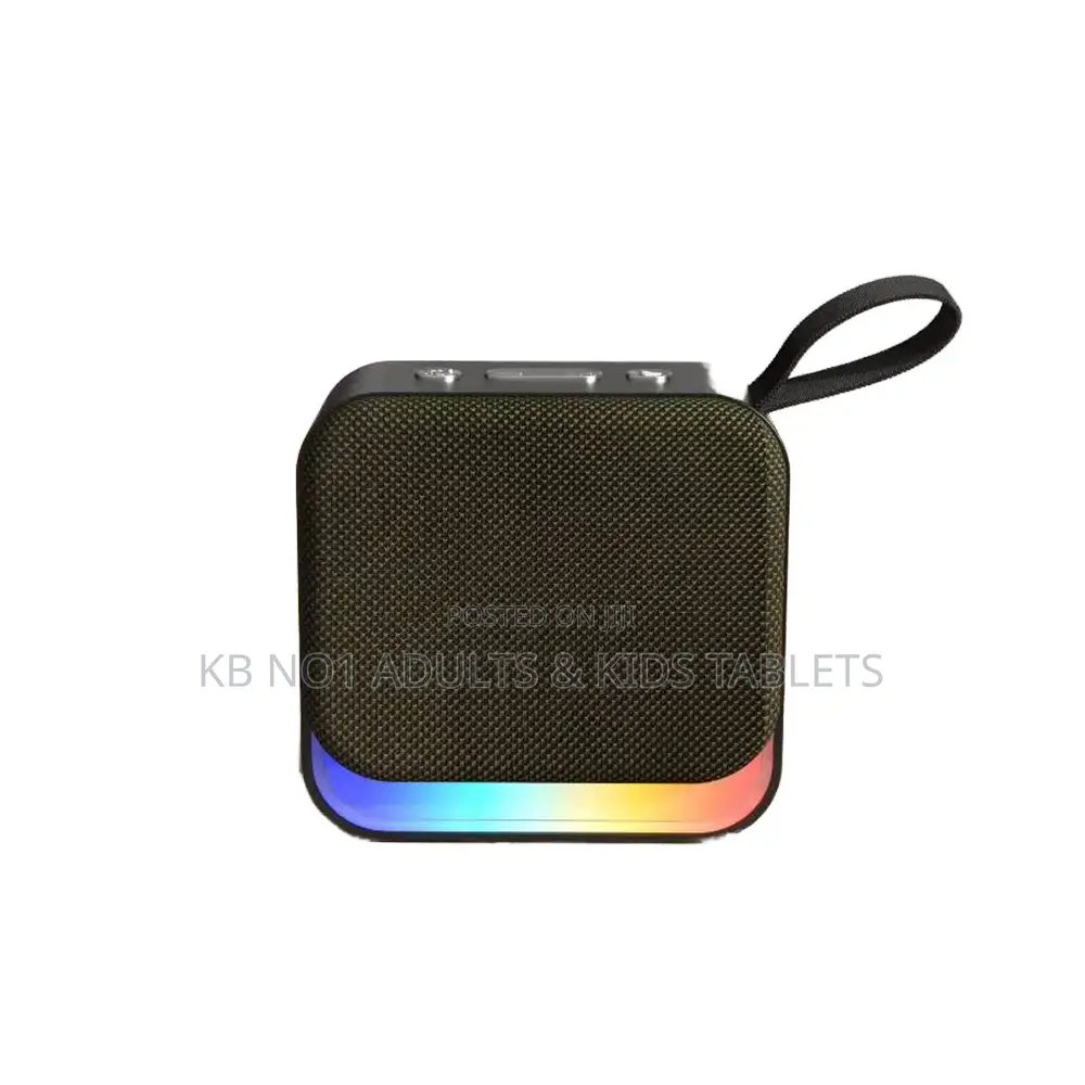 Portable RGB Bluetooth Speaker With Handle Strap 5W Audio Box BT TF FM