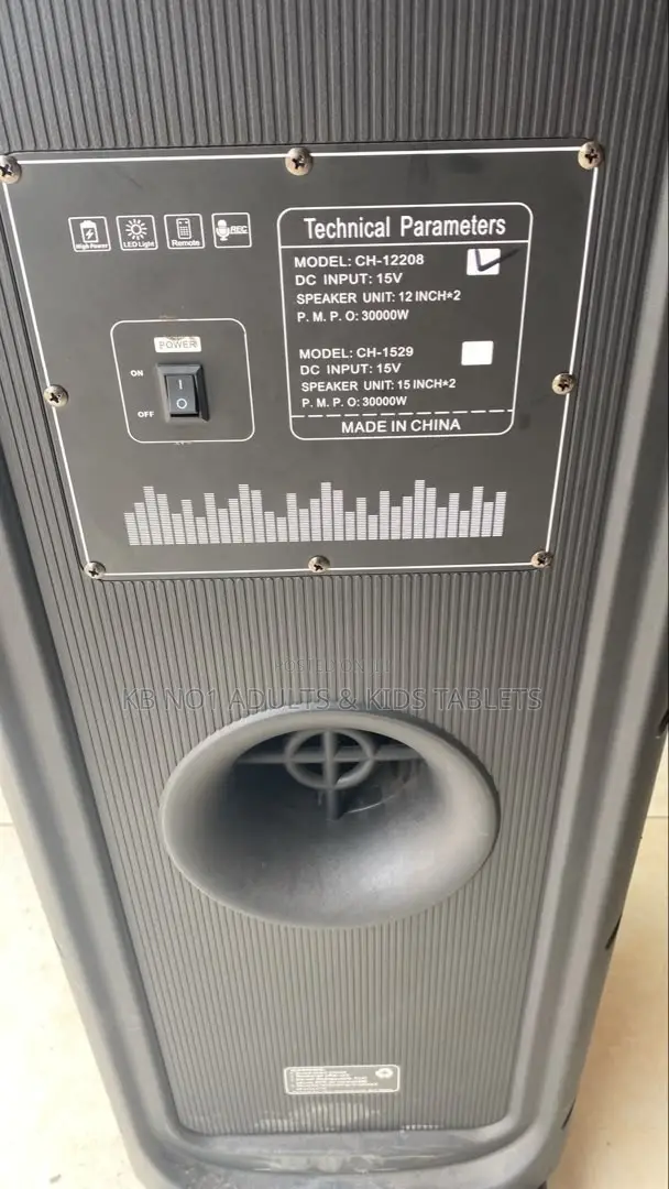 AVCROWNS RGB Party Speaker Boombox With Superior Bass Sound