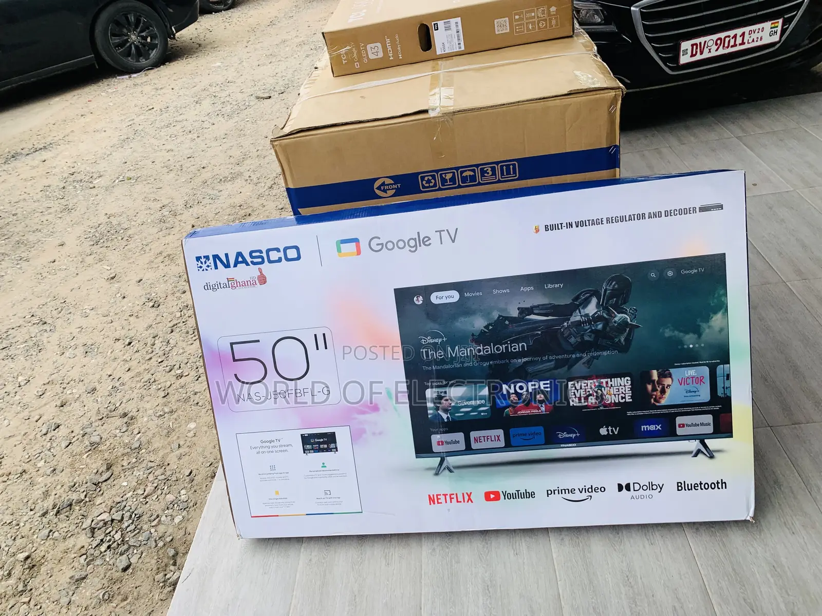 Call for the Nasco 50" Google Smart HDR LED TV (NAS-J50FBFL-G)Black