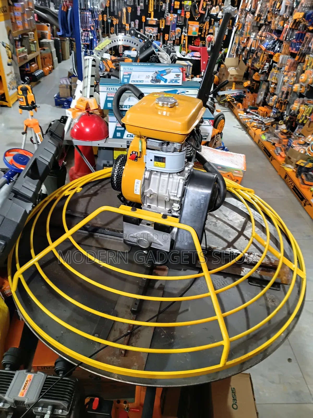 Power Trowel Concrete Finishing–Petrol Engine Floor Smoothing Frimpong
