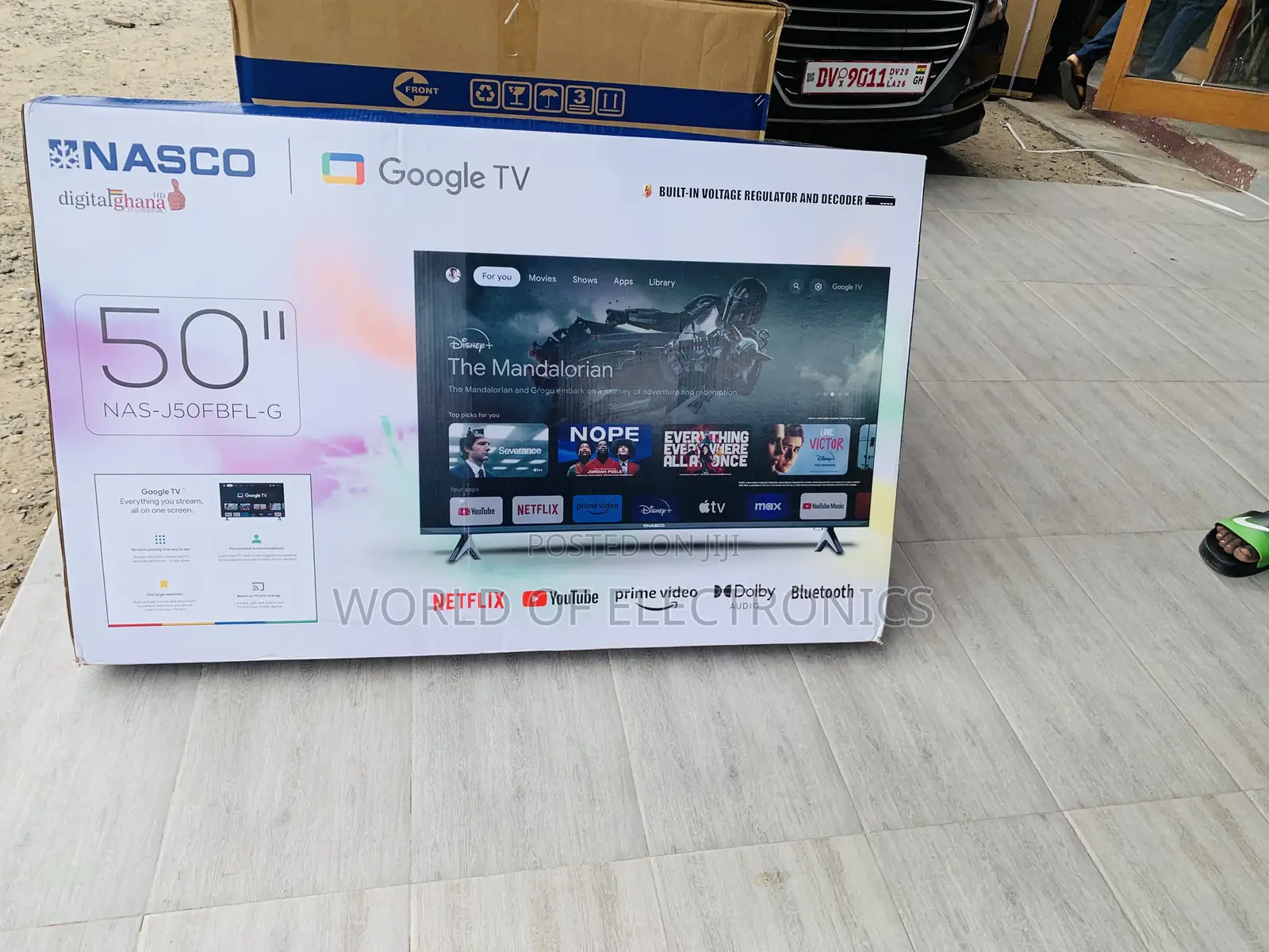 Limited Stock Nasco 50" Google Smart HDR LED TV (NAS-J50FBFL-G)