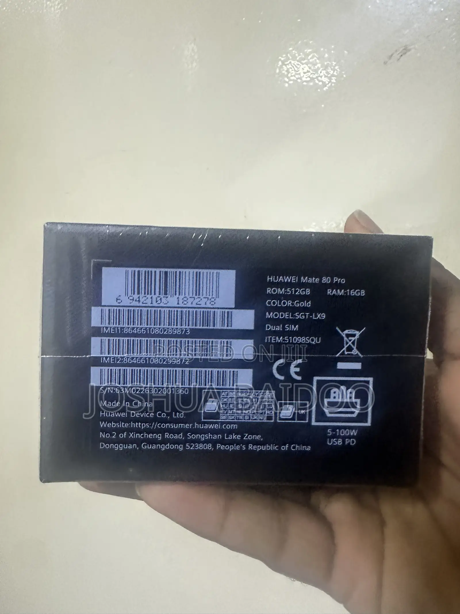 New Huawei Mate 80 Pro 5G 512 GB