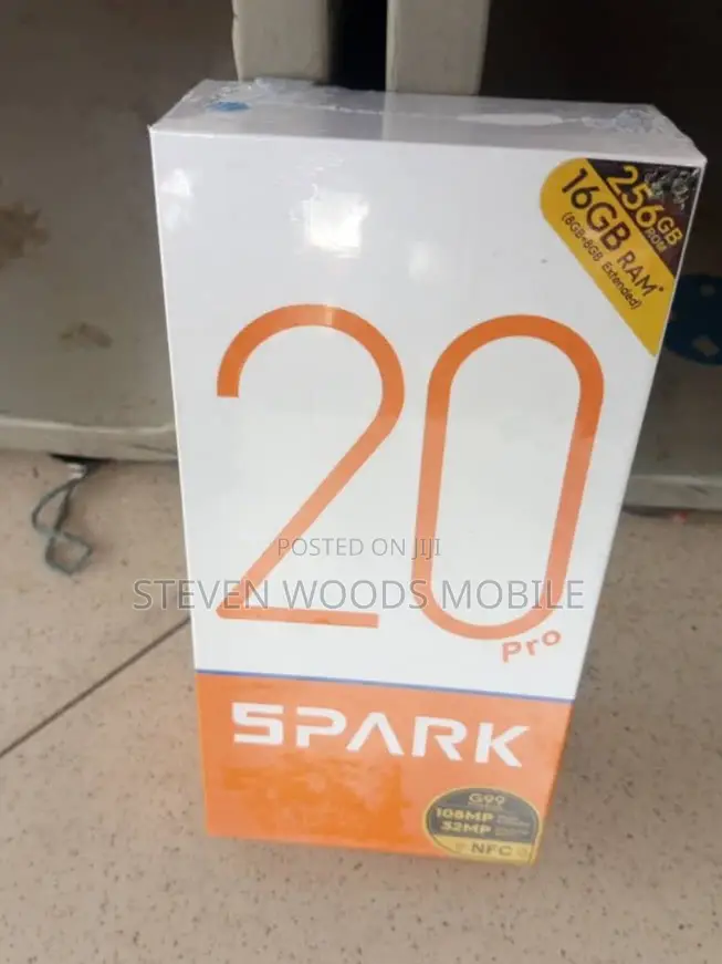 New Tecno Spark 20 Pro 256 GB Black