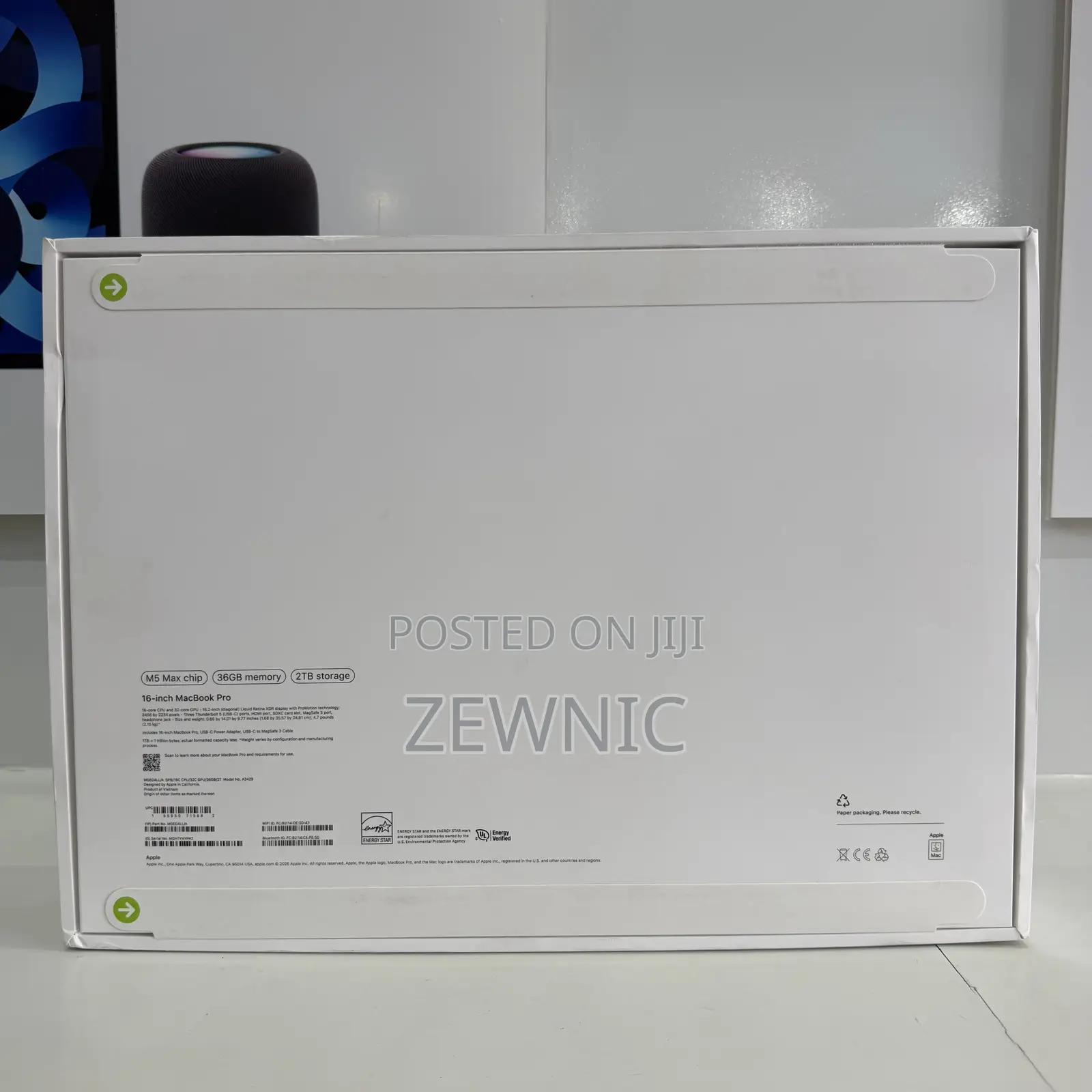 New Laptop Apple MacBook Pro 2026 M5 Max 36GB Apple M5 Max SSD 2T