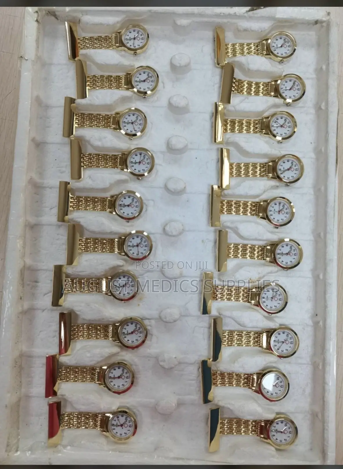 Stainless Nurse’s Clip-on Watch