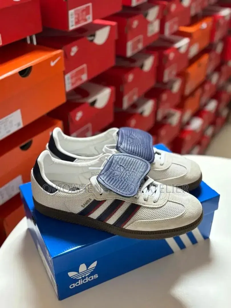 Adidas Samba OG Sneakers Stylized as a "Grains De Café" (Coffee Beans)