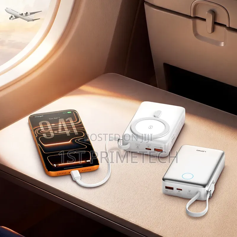 LDNIO 20,000 mAh 65W, 15W Magnetic Wireless Power Bank