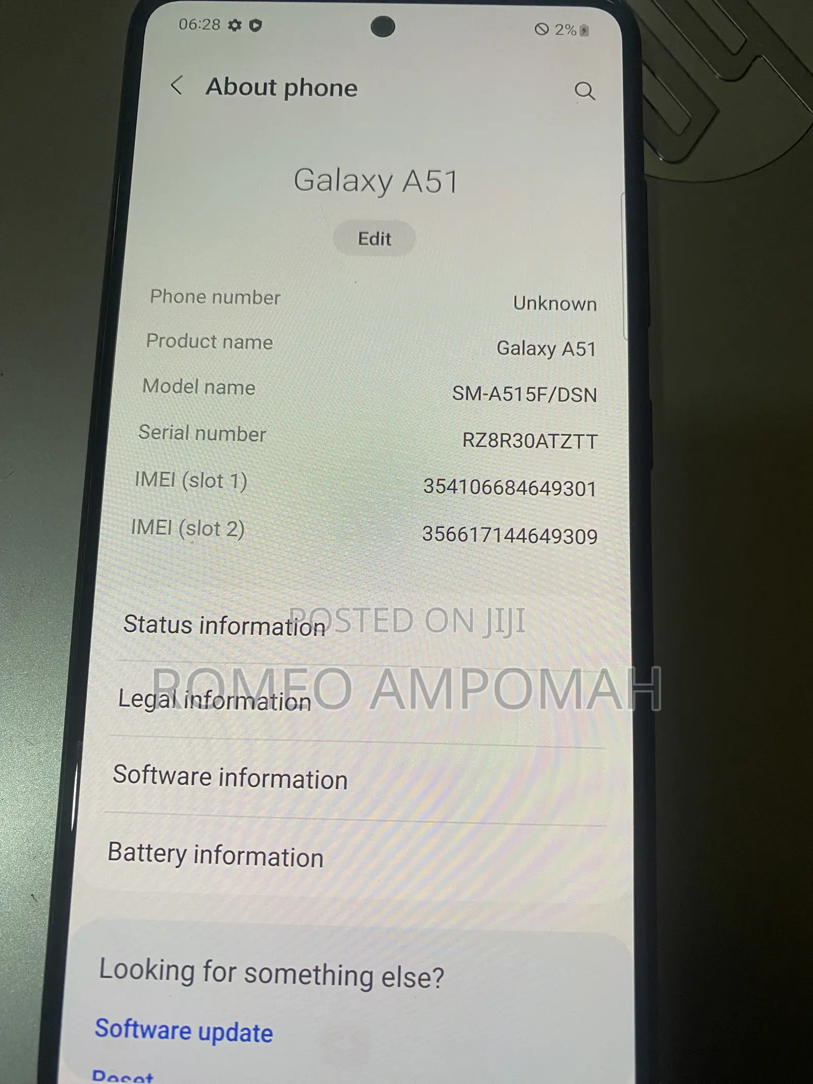 Samsung Galaxy A51 128 GB Gold