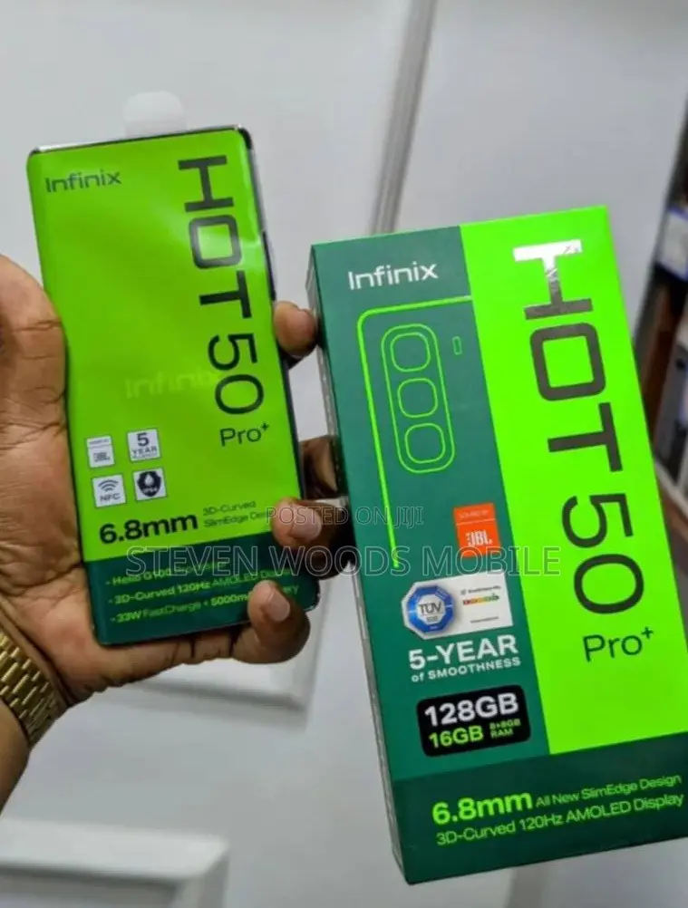 New Infinix Hot 50 Pro+ 4G 256 GB Black