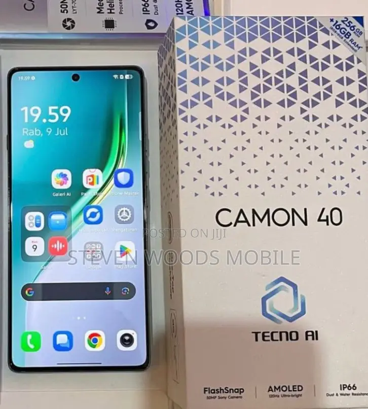 New Tecno Camon 40 Pro 5G 256 GB Gray