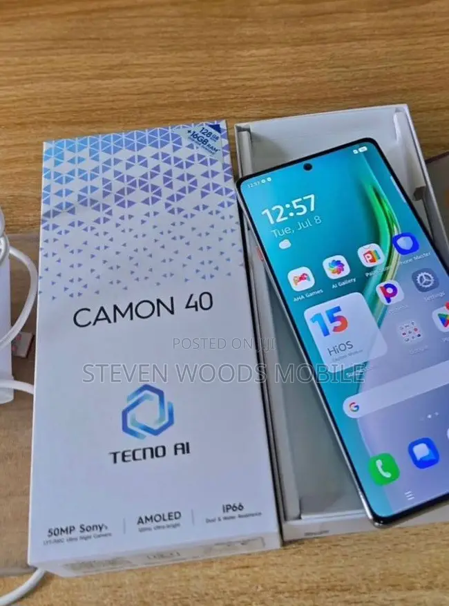 New Tecno Camon 40 Pro 5G 256 GB Gray