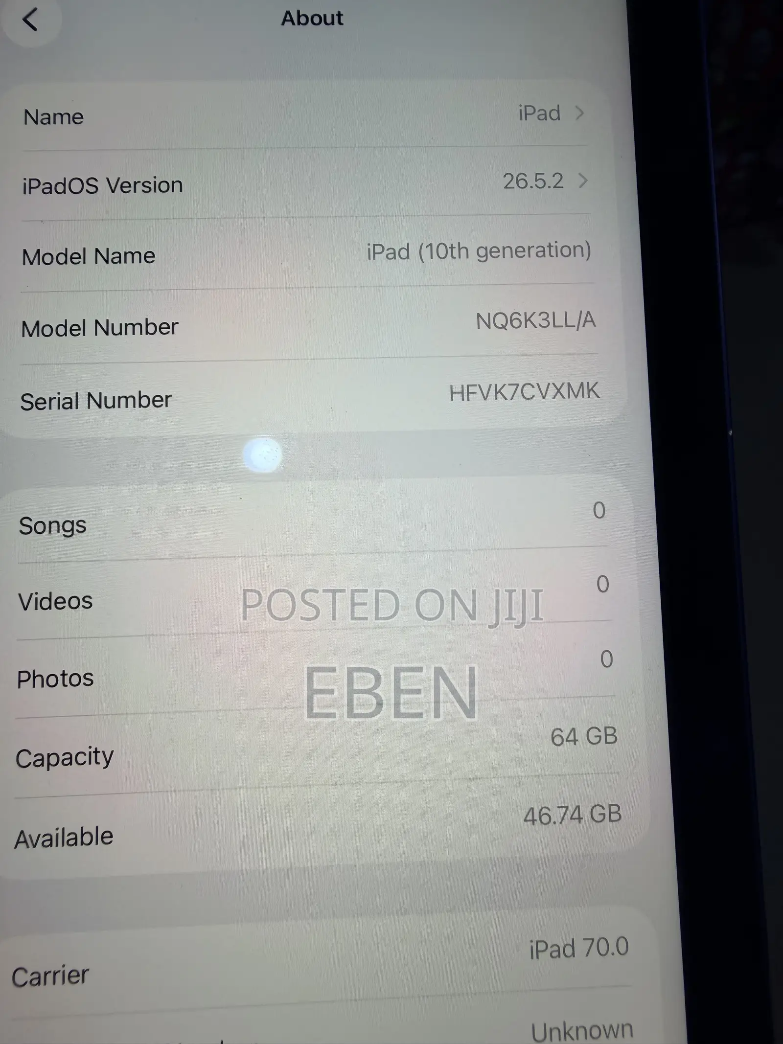 Apple iPad (2022) 64 GB Blue