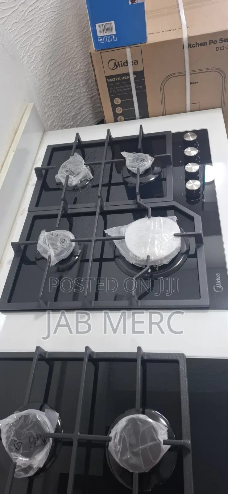 Midea 3 Sets All Black 60cm Oven Gas Cooker and Extractor Promo Prices