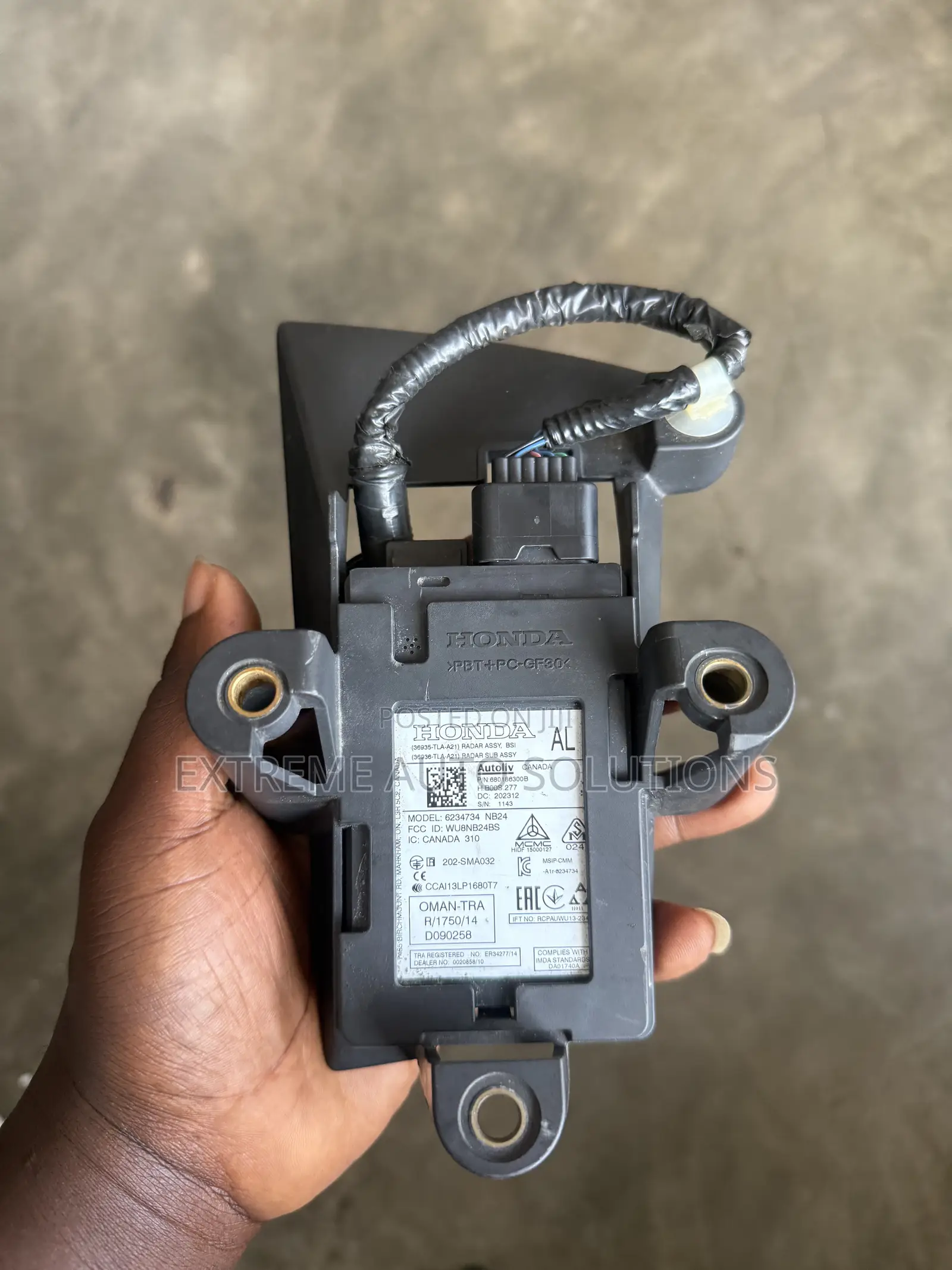 2018 Honda CRV Rear Left Side Blind Spot Radar Sensor OEM