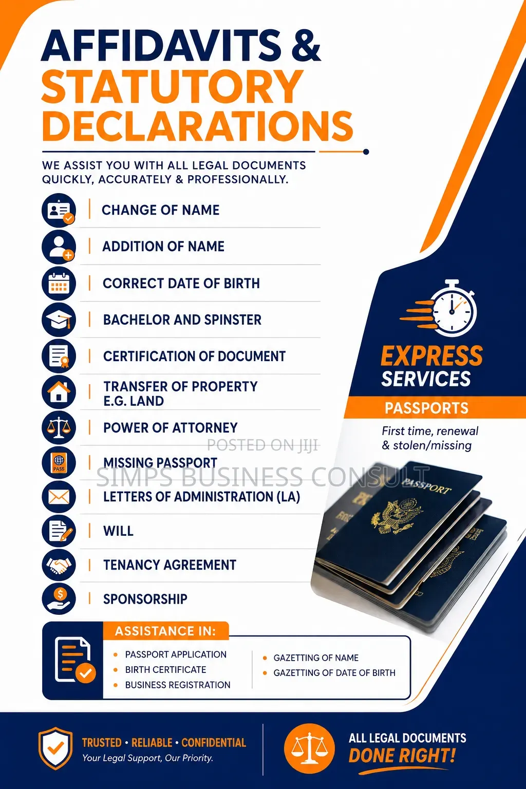 Commissioner of Oath Services