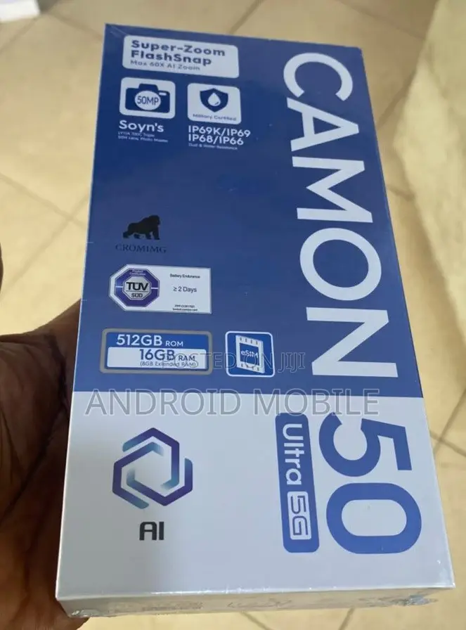 New Tecno Camon 50 Ultra 512 GB Black