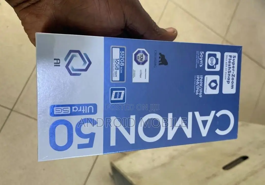 New Tecno Camon 50 Ultra 512 GB Black