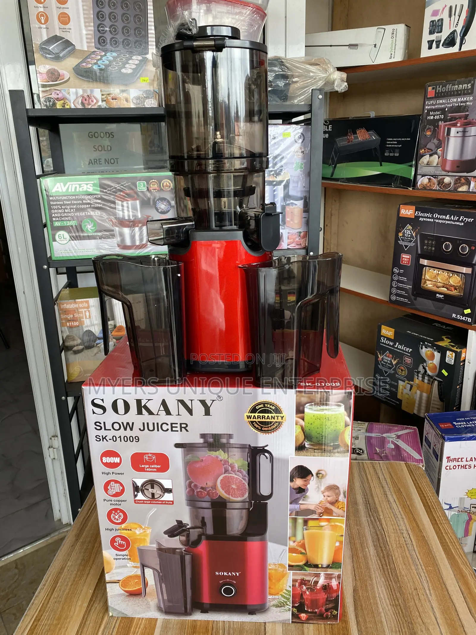 Large Caliber Slow Juicer for Oranges Apples Carrots