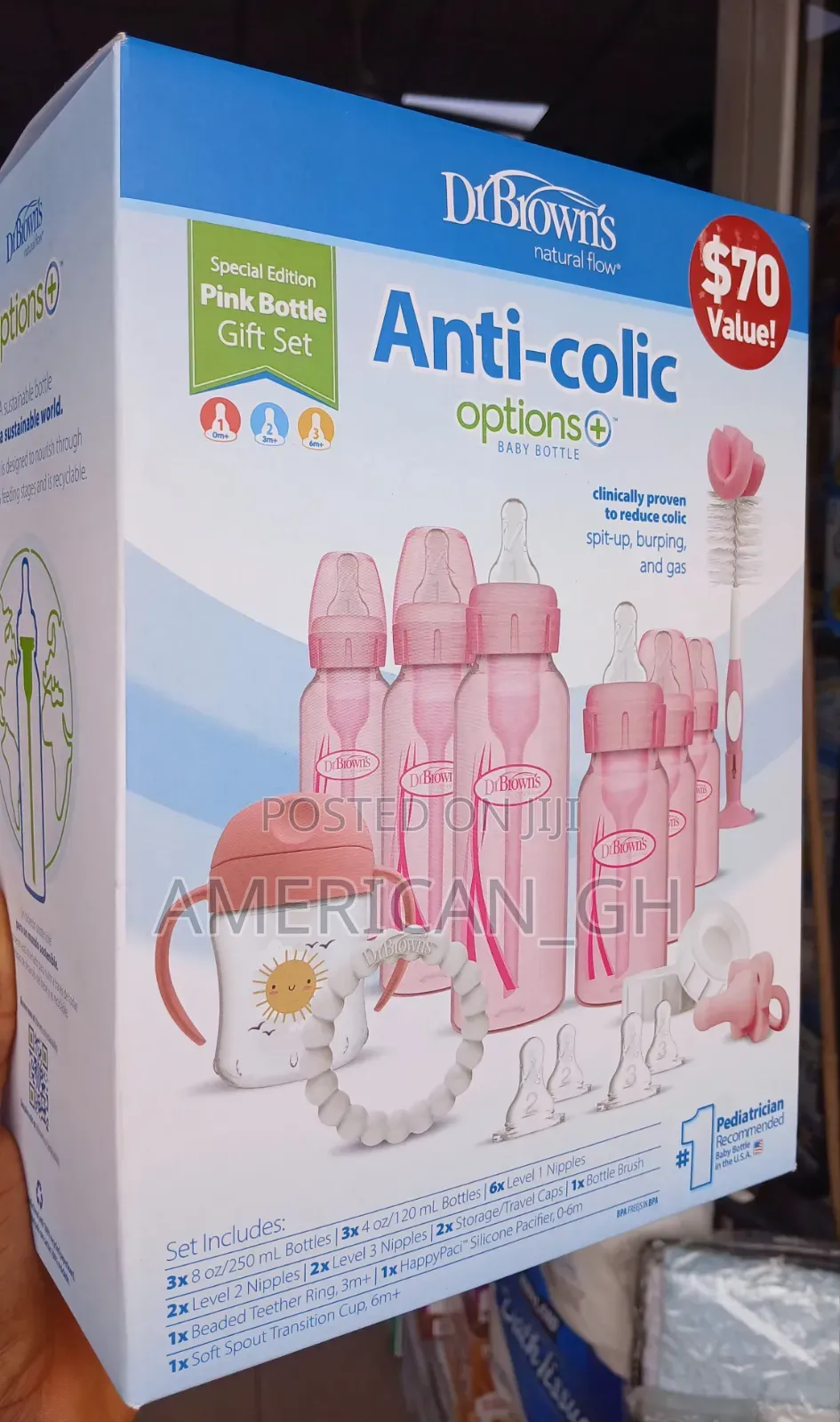 Dr Brown Anticolic Option + Baby Bottle