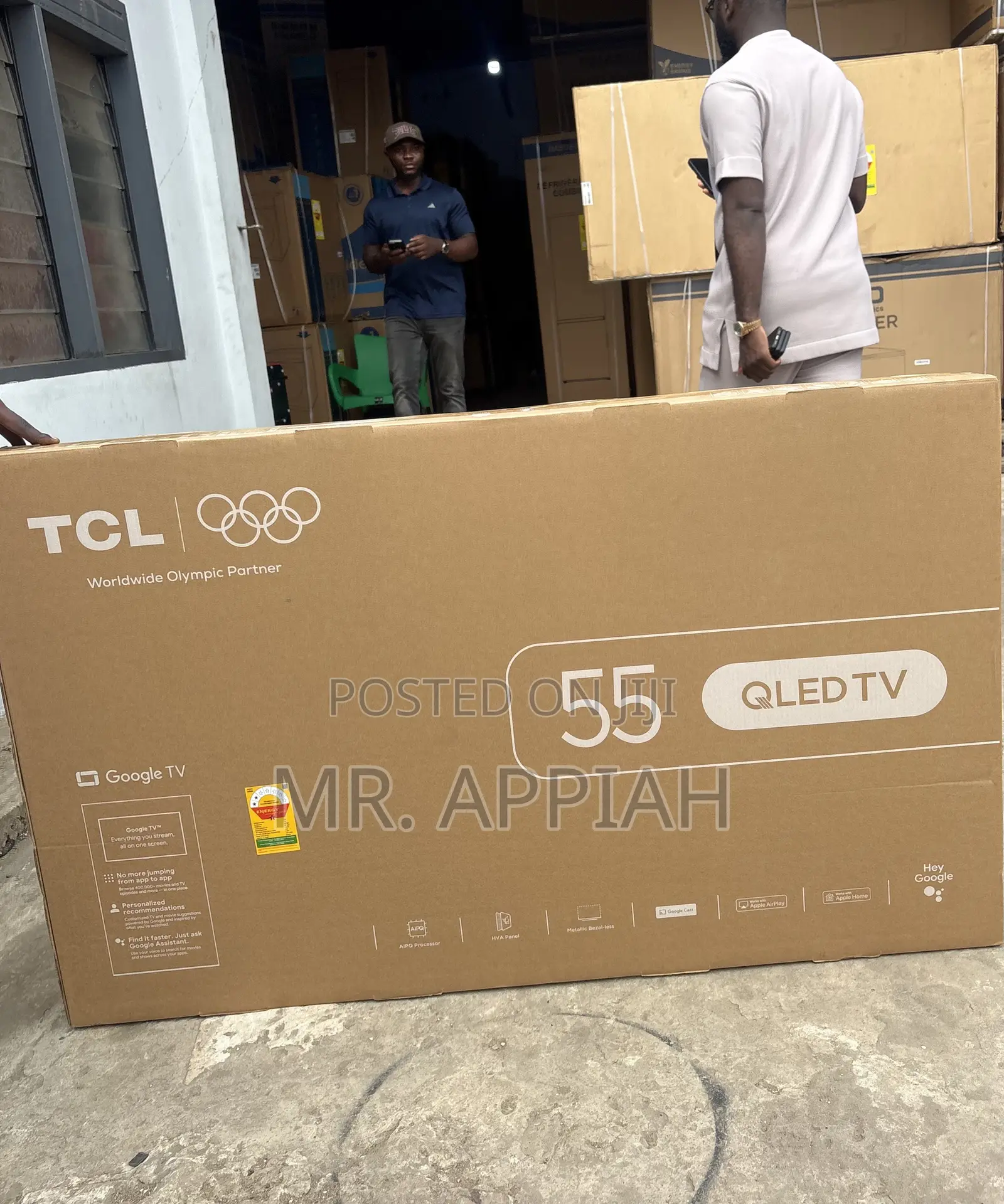 Choose Durable TCL 55” Qled Smart Television(Black).