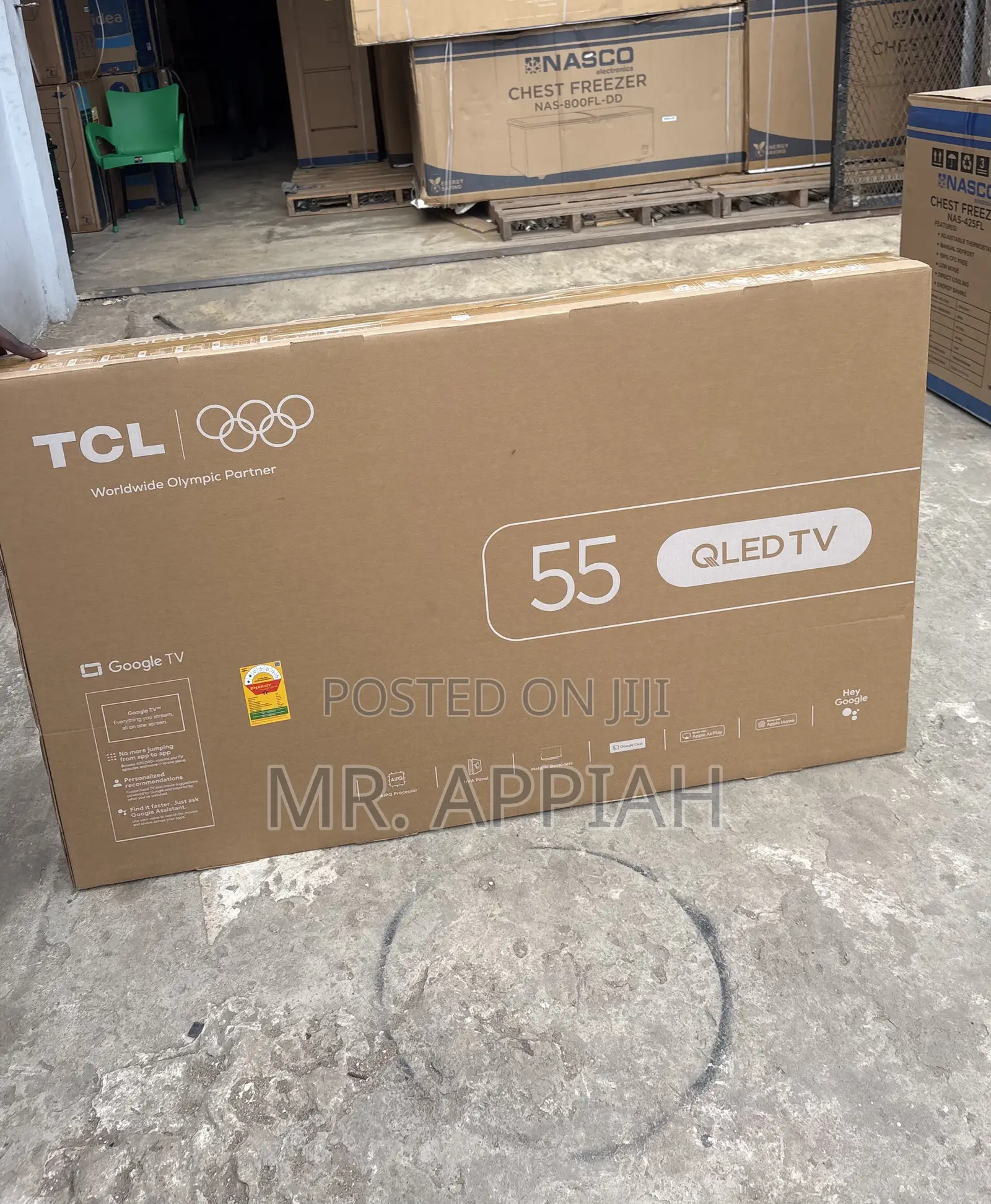 Classic TCL 55” Qled Smart Screen TV(Black)2024 Model 