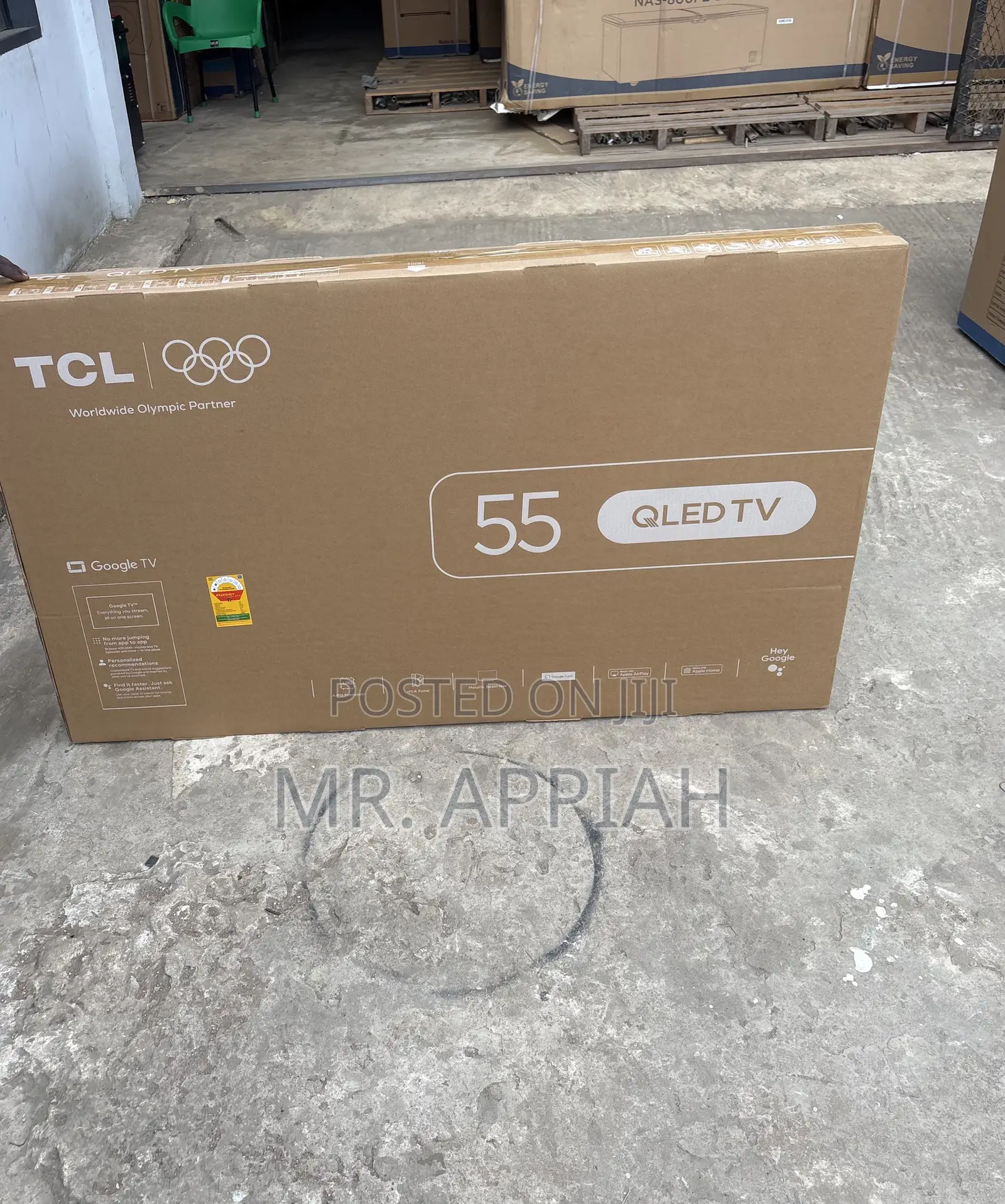Classic TCL 55” Qled Smart Screen TV(Black)2024 Model 