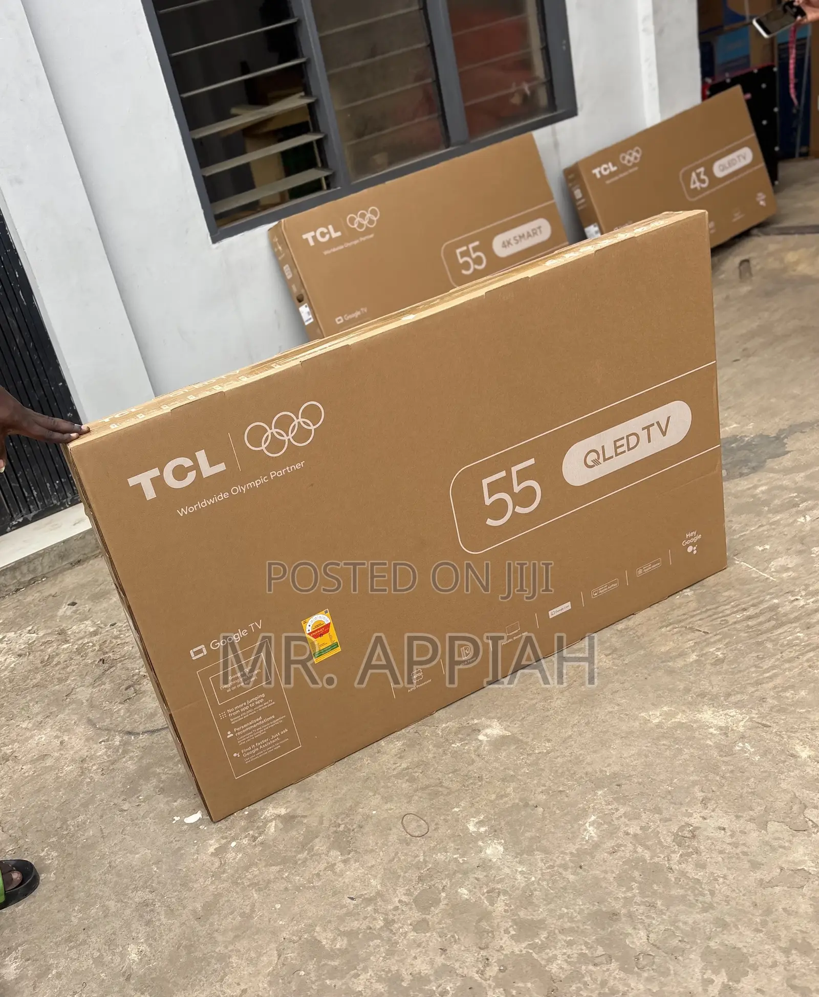 Well Built TCL 55” Qled Smart Android Television(Black) 